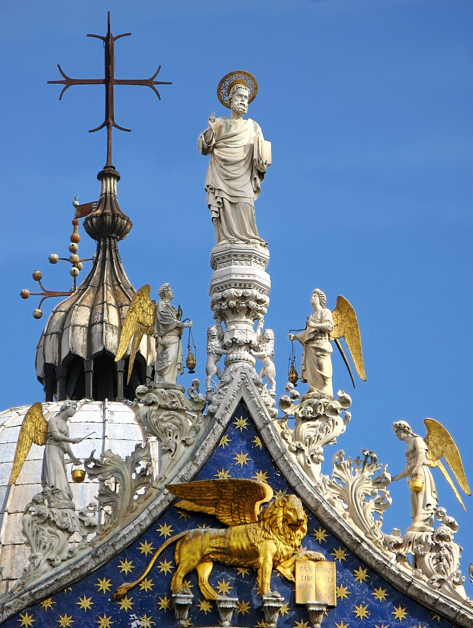 The west front of St Mark's Basilica