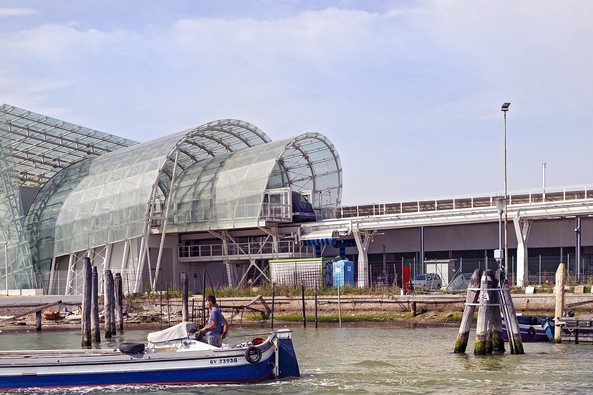 People Mover station at Tronchetto, seen from the lagoon