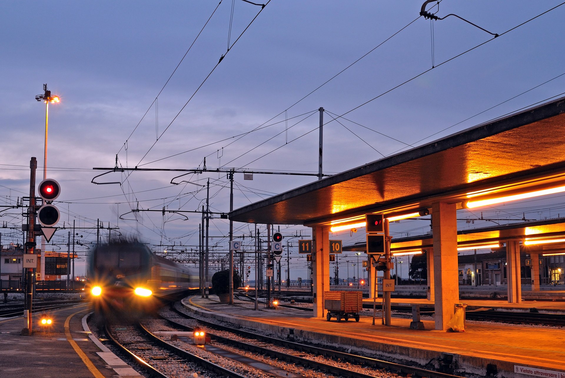 Santa Lucia railway station on the Grand Canal